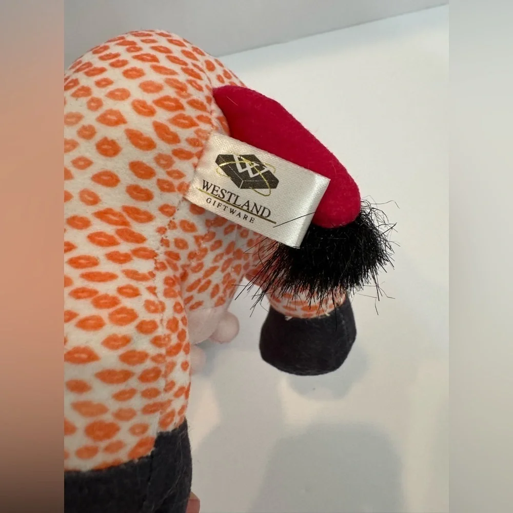 Westland Cow Parade Smooch Orange Bull 8” Plush Soft Toy Stuffed Animal